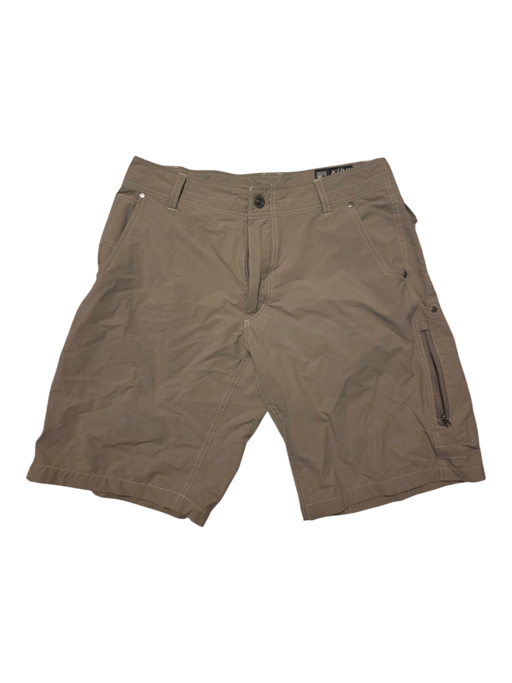 Kuhl Men's Tan Cargo Shorts with Zipper Pocket